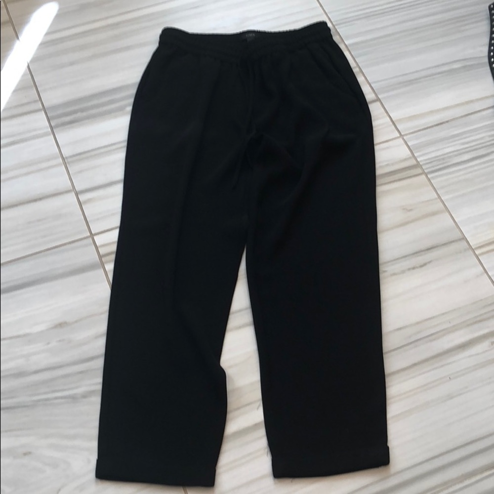 J Crew black drawstring pants. Sz 6